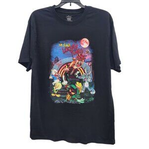 Six Flags x Looney Tunes Unisex Halloween Horror Character Graphic Tee Unisex XL